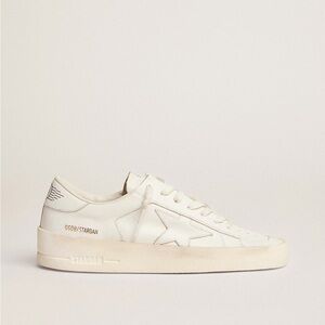 Golden Goose White Leather Low-Top Sneakers